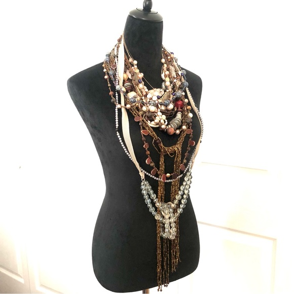 Necklaces Earth tones 15 items - Picture 16 of 16